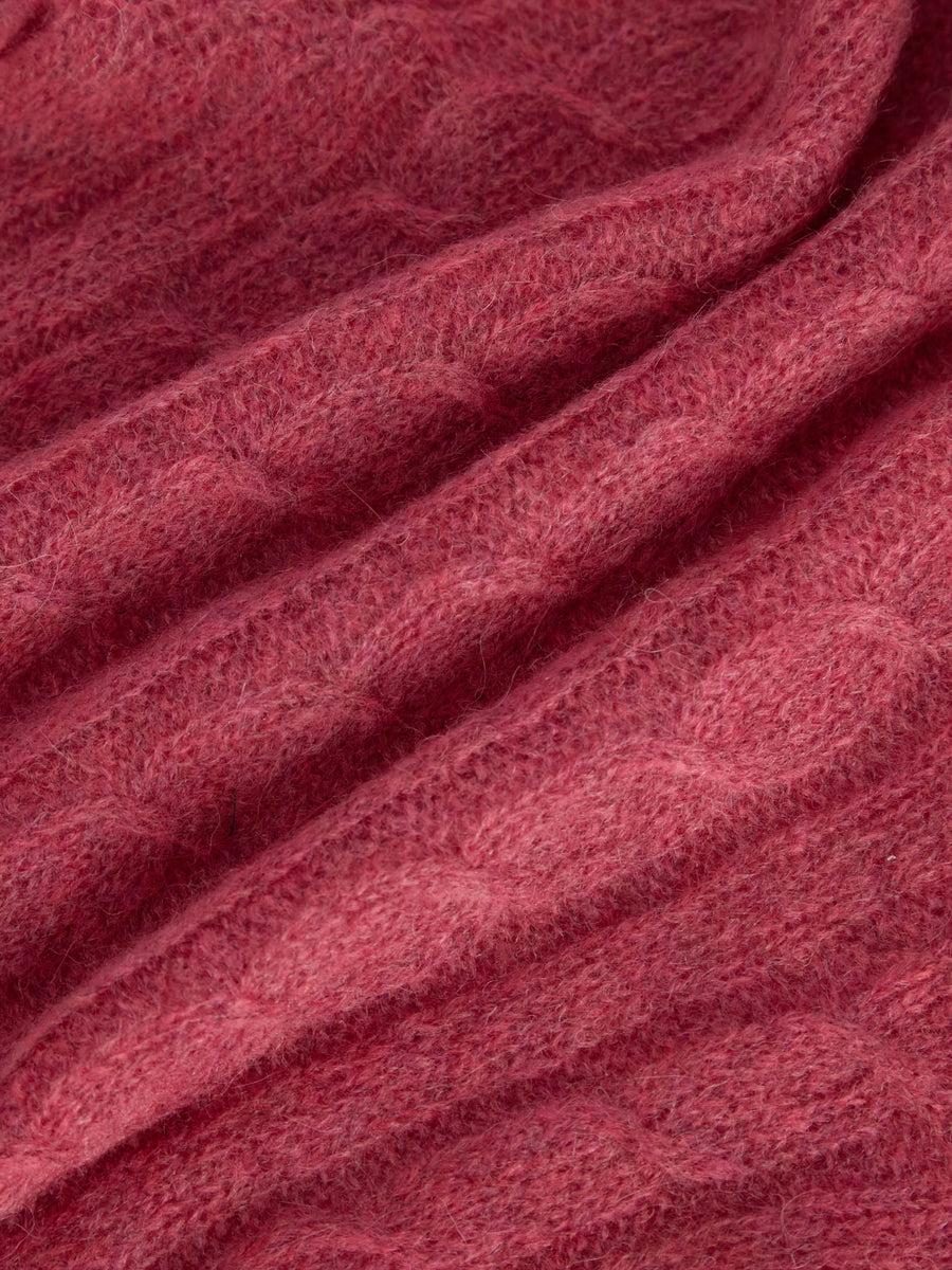 Scaglione ROUND NECK SLIM CABLES ULTRALIGHT DAHLIA Novità