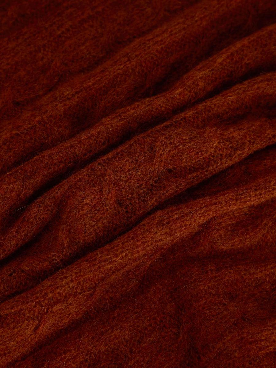 Scaglione ROUND NECK BOXY CABLES ULTRALIGHT RUST In Saldo