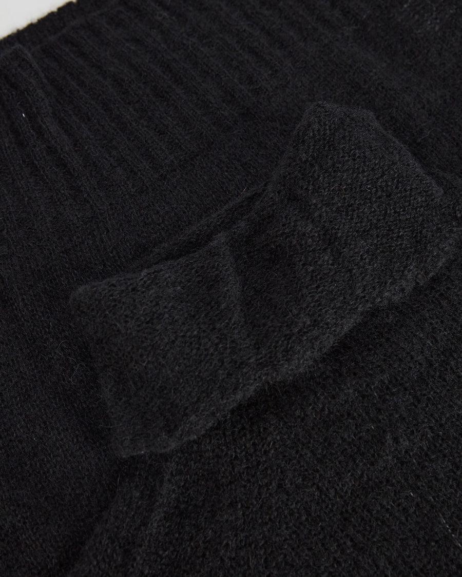 Scaglione TURTLE NECK RAGLAN SEAMLESS BLACK Saldi Di Fabbrica