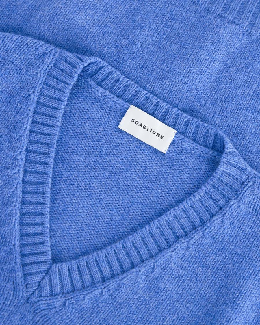 Scaglione GILET SOFTWOOL CORNFLOWER Spedizione Gratuita