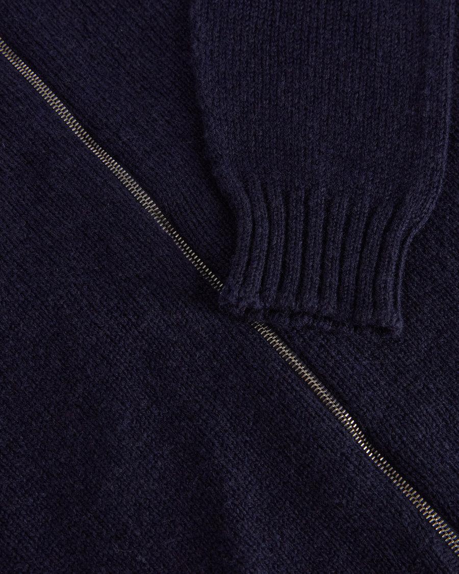 Scaglione ZIPPER SOFTWOOL DKNAVY Pezzi Unici