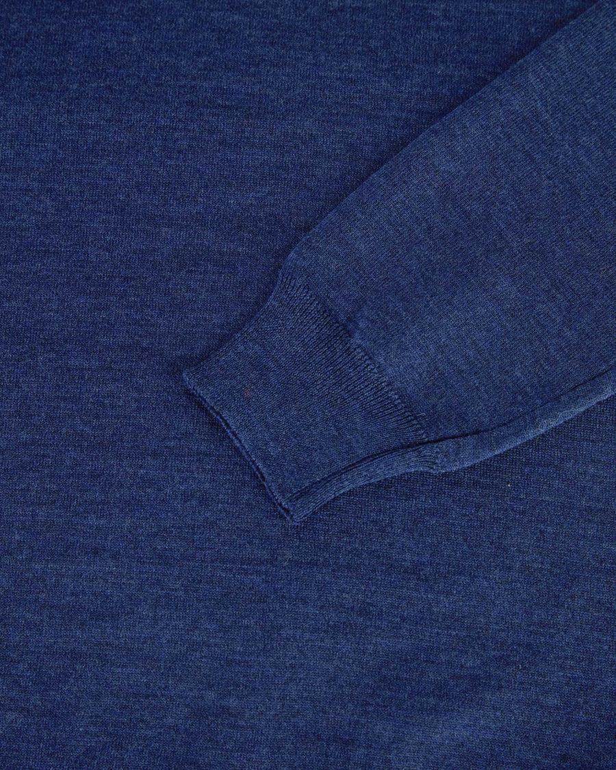 Scaglione ROUND NECK COMPACT MERINO DENIM Acquista Ora