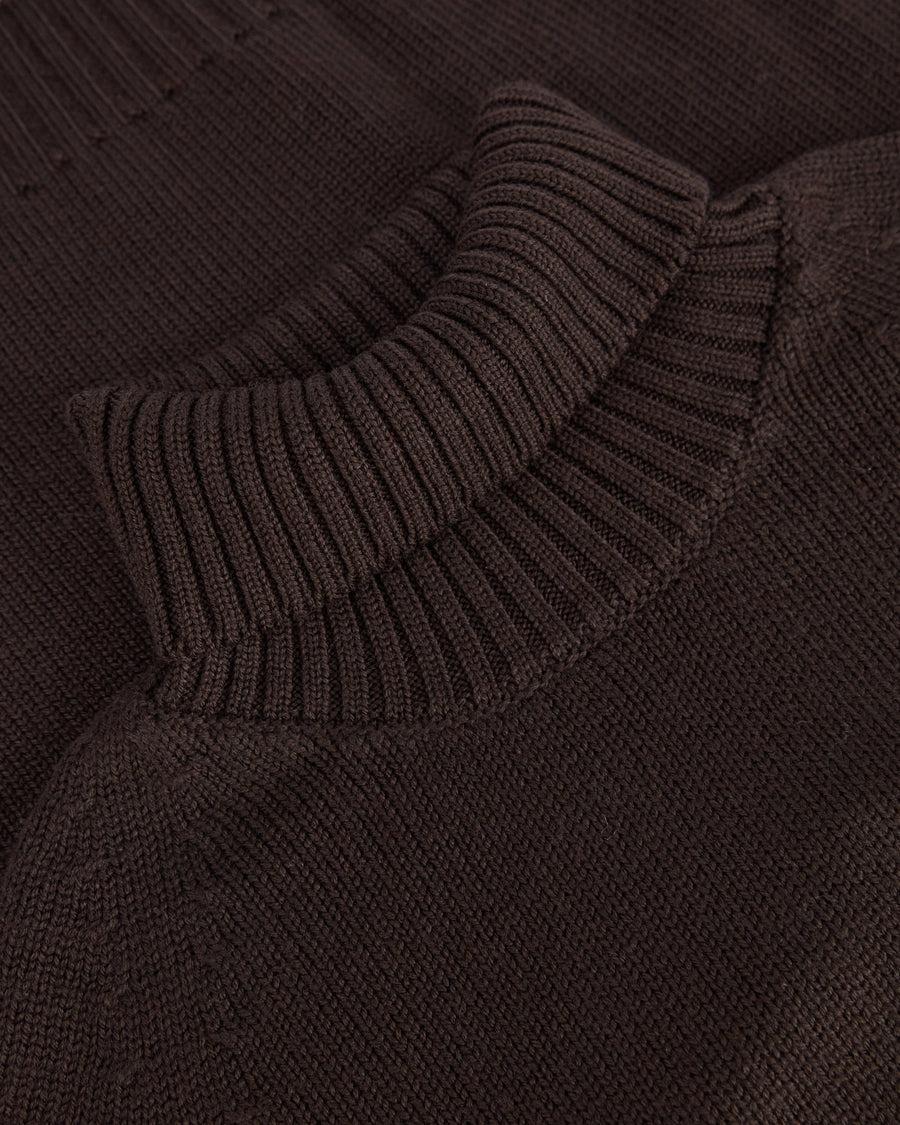 Scaglione TURTLE NECK RAGLAN SOFT MERINO EBANO Affare Del Giorno
