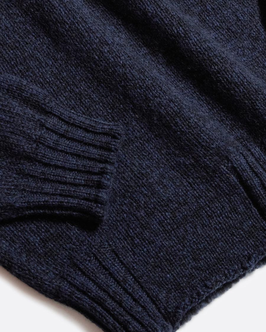 Scaglione ROUND NECK SEAMLESS SOFTWOOL NAVY Economico