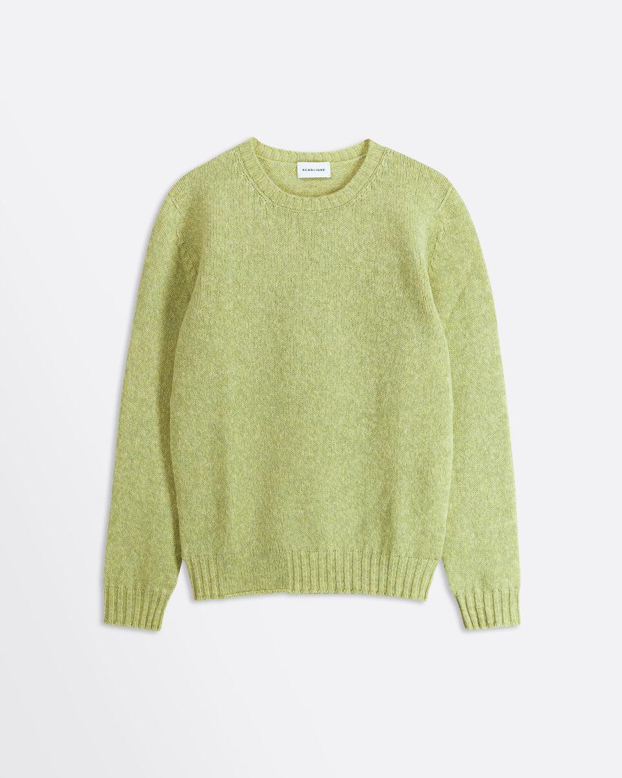 Scaglione ROUND NECK SEAMLESS SOFTWOOL LIME Online