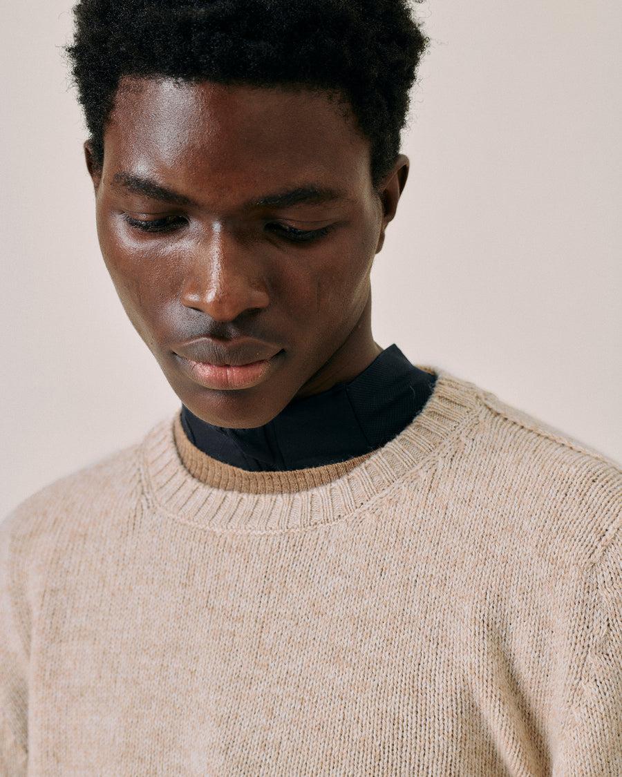 Scaglione ROUND NECK SEAMLESS SOFTWOOL DUNE Ultimi tre giorni