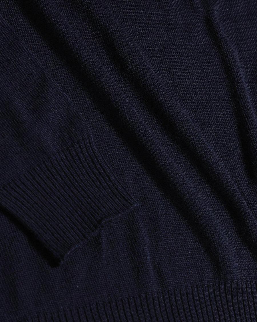 Scaglione GIROCOLLO SENZA CUCITURE MERINO NAVY Saldi Di Fabbrica