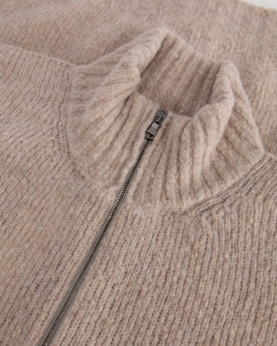 Scaglione ZIPPER PUFFED CASHMERE CASHMERE SEAMLESS BEIGE Nuova
