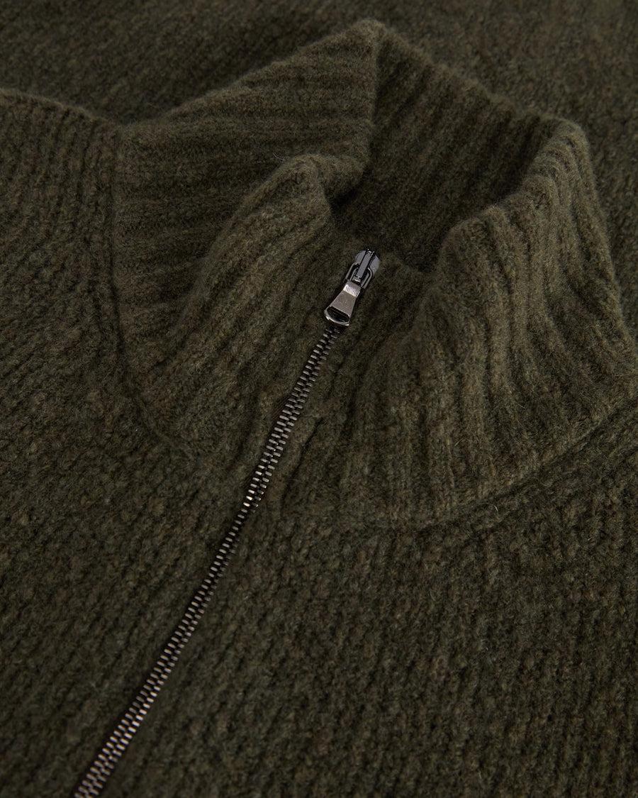 Scaglione ZIPPER PUFFED CASHMERE CASHMERE SEAMLESS FOREST Fino al 55% di sconto