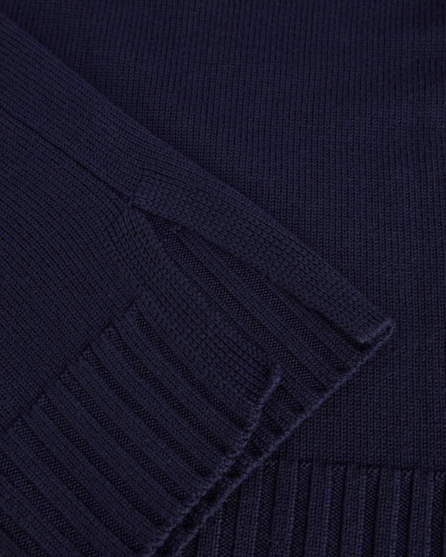 Scaglione ROUND NECK BOXY SOFT NAVY Italy