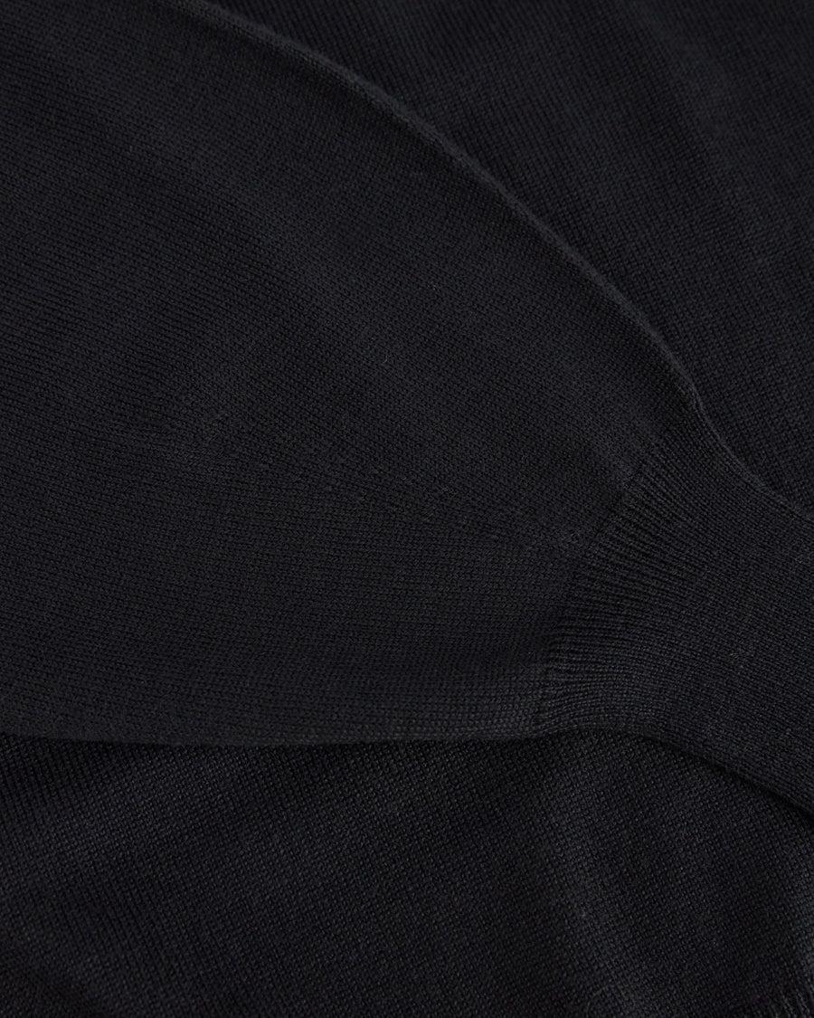 Scaglione ROUND NECK BOXY RAGLAN SEAMLESS MERINO BLACK Acquista Ora