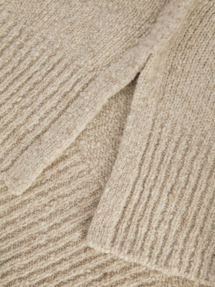 Scaglione PONCHO MAXI CASHMERE MULINE' SAND Outlet