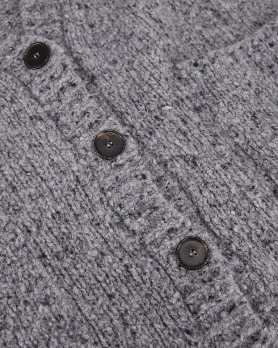 Scaglione MAXI CARDIGAN CASHMERE MULINE' GREY Shopping Online