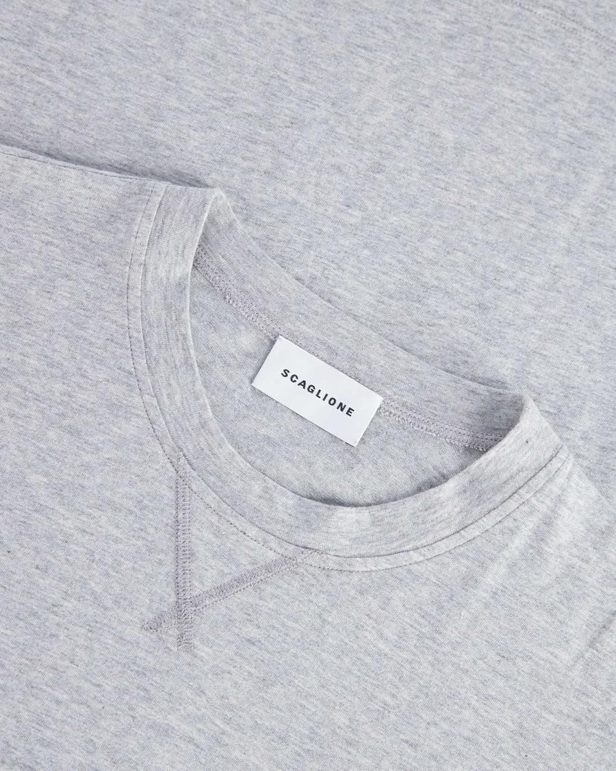Scaglione T-SHIRT BASIC ML CASH-COTT GREY Promozione