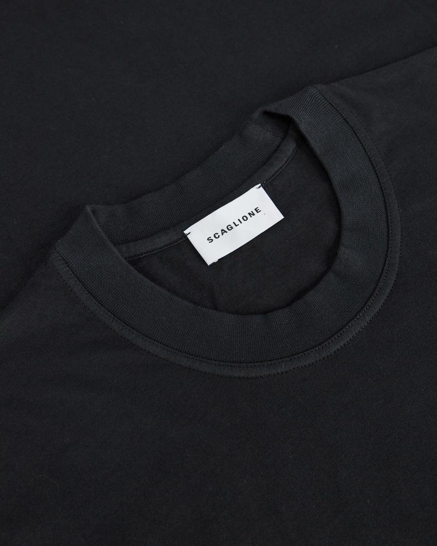 Scaglione T-SHIRT OVER J.COT BLACK Acquista Ora