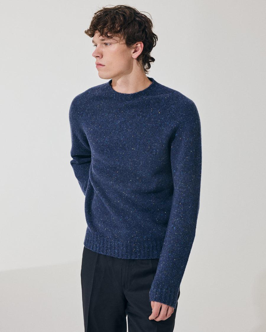 Scaglione ROUND NECK RAGLAN TWEEDMOULINE' ROYAL Promozione Limitata