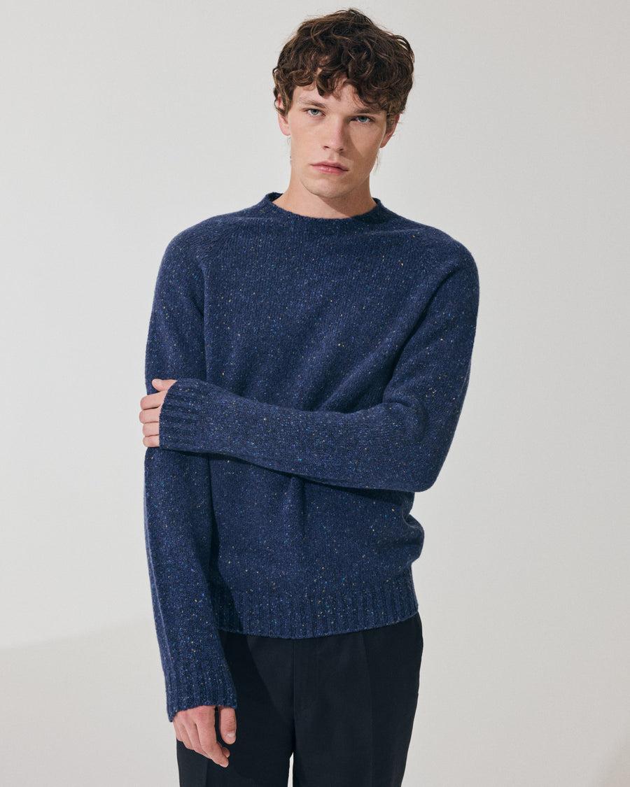 Scaglione ROUND NECK RAGLAN TWEEDMOULINE' ROYAL Promozione Limitata