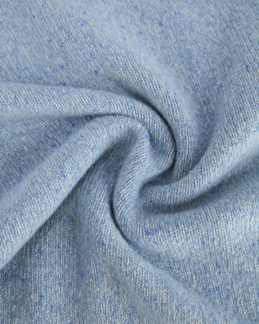 Scaglione ROUND NECK RAGLAN TWEEDMOULINE' CELESTE Fino Al -60%
