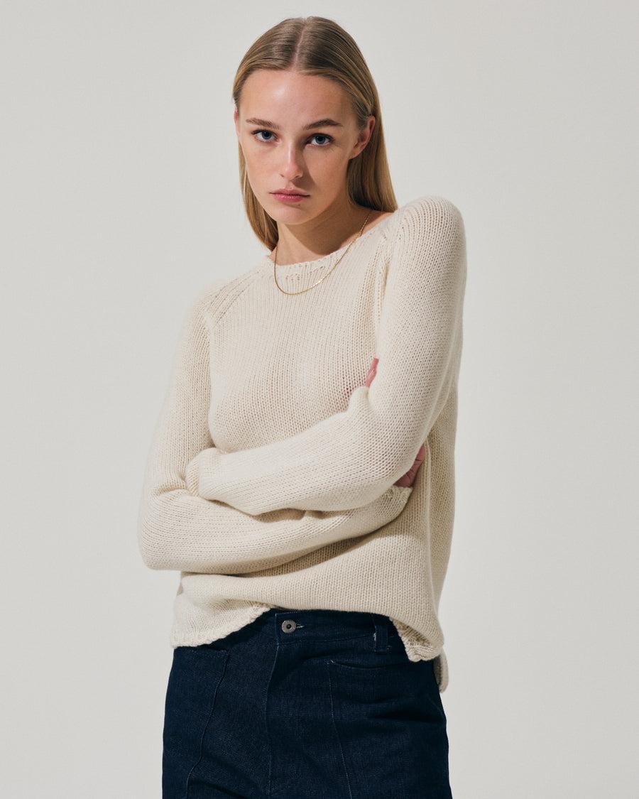 Scaglione BOAT NECK SUPER SOFT MILK Negozio