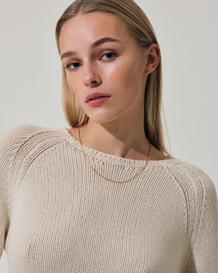 Scaglione BOAT NECK SUPER SOFT MILK Negozio