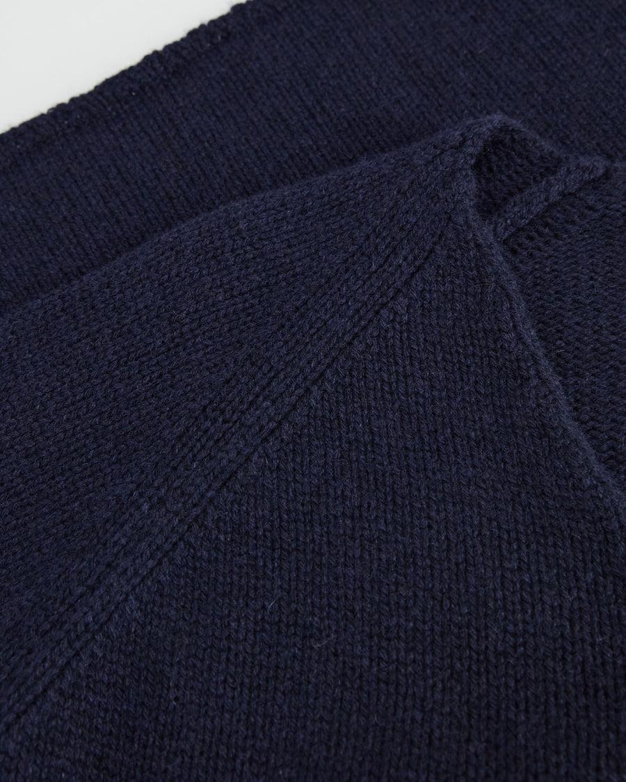Scaglione V NECK SUPER SOFT NAVY Moda