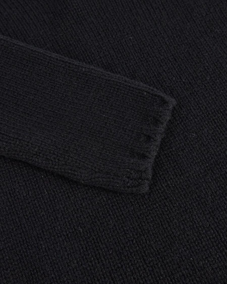 Scaglione V NECK SOFT HYBRID CASHMERE BLACK 2025