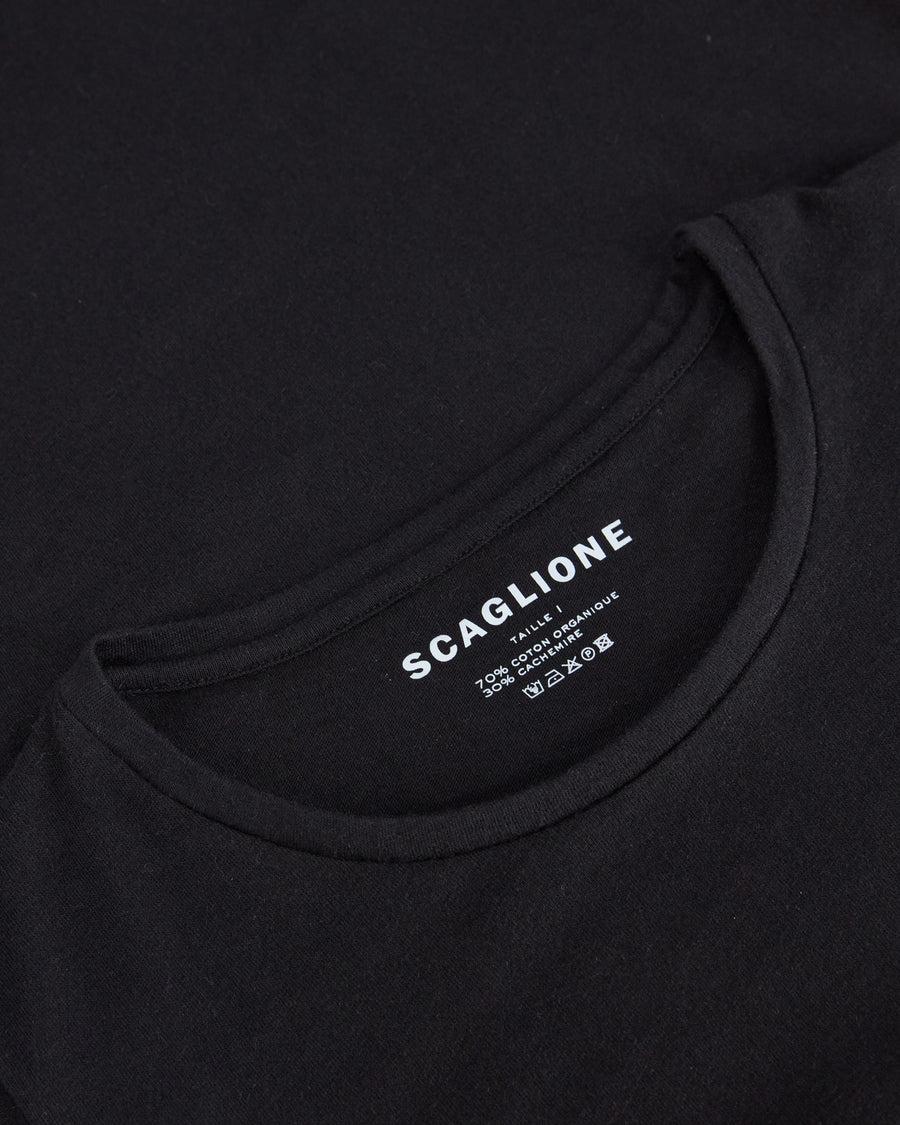 Scaglione ROUNDNECK BASIC CASH/COT NERO Shopping Online