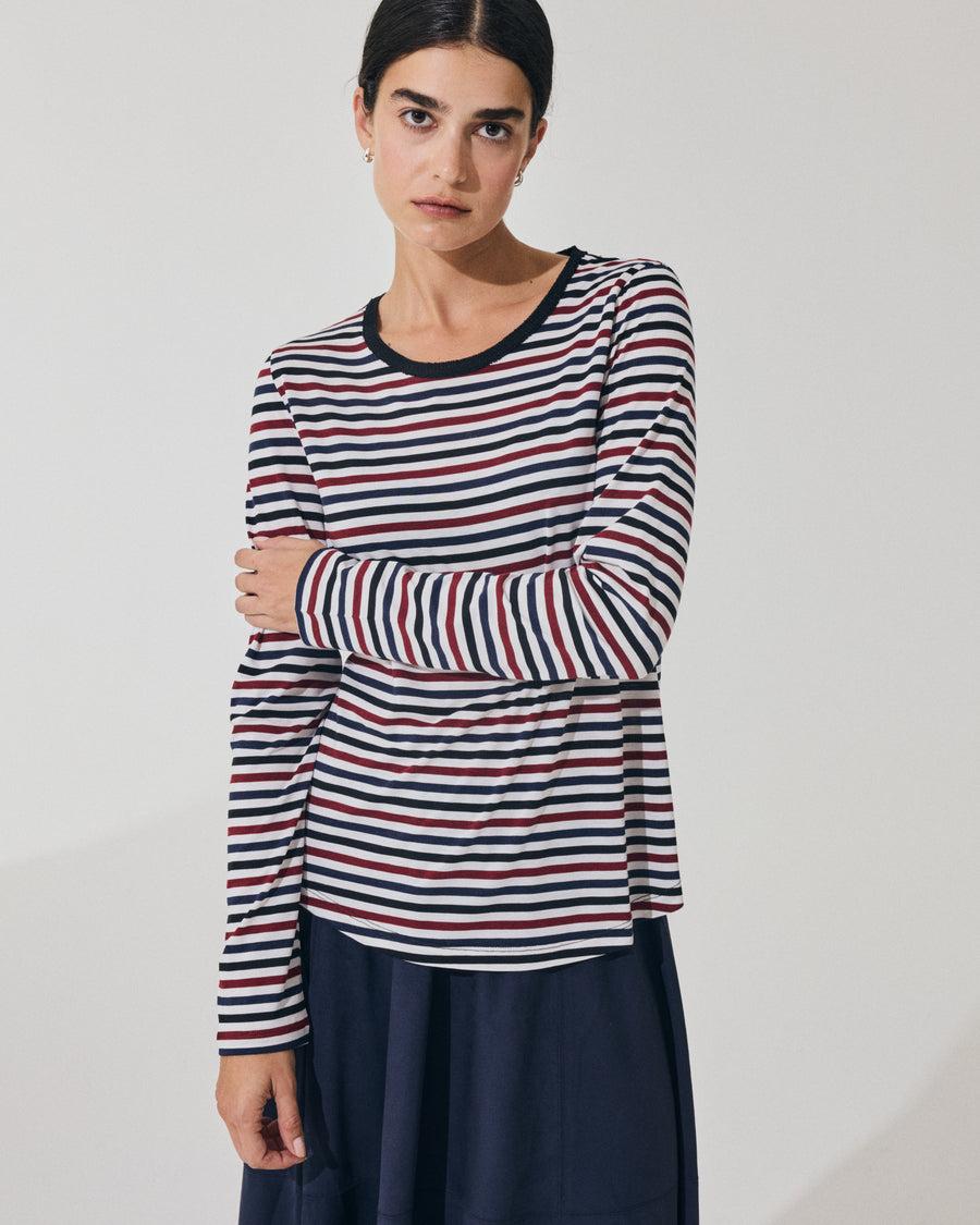 Scaglione ROUNDNECK RIGA MULTICOLOR BLU Offerta speciale della fabbrica