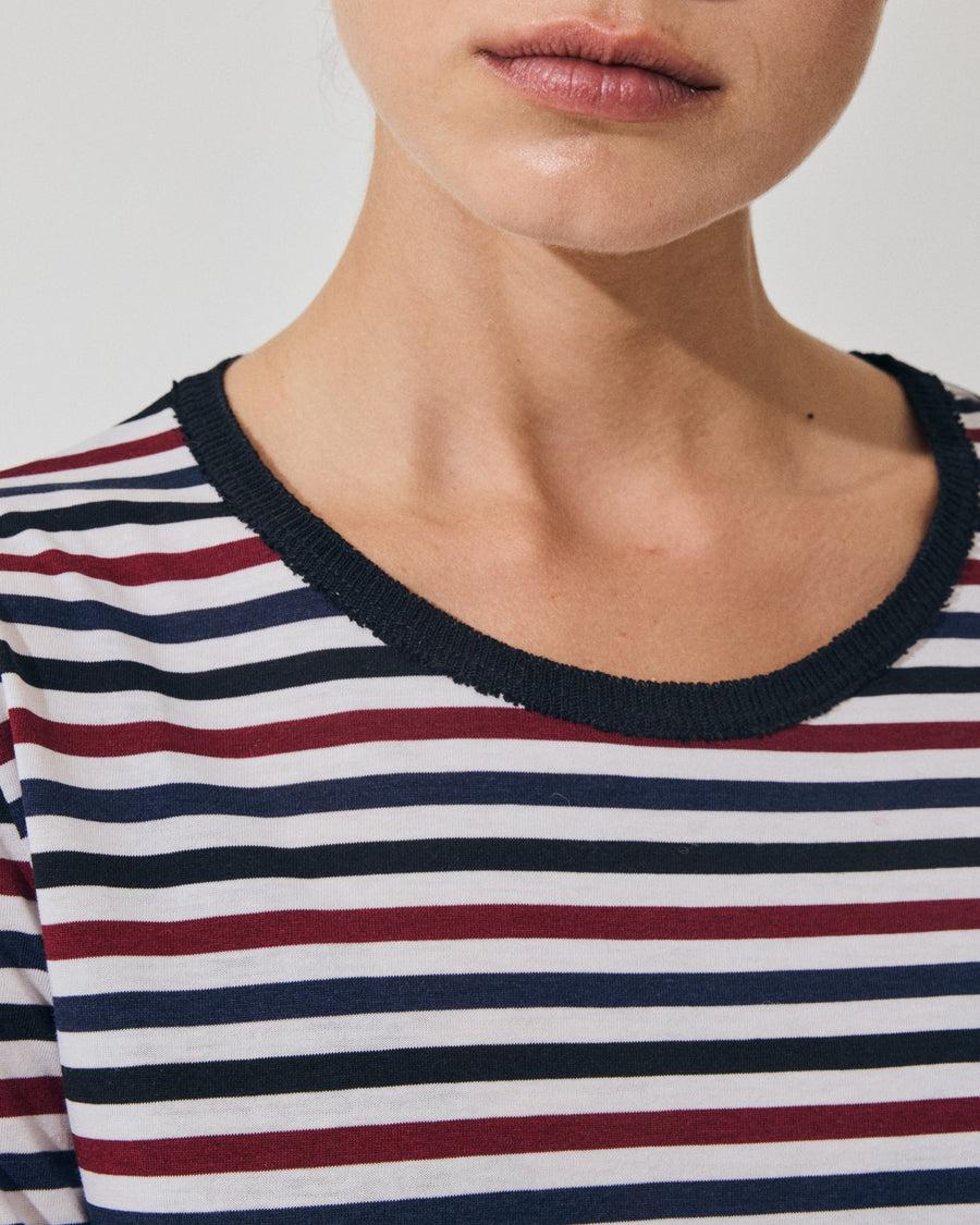 Scaglione ROUNDNECK RIGA MULTICOLOR BLU Offerta speciale della fabbrica