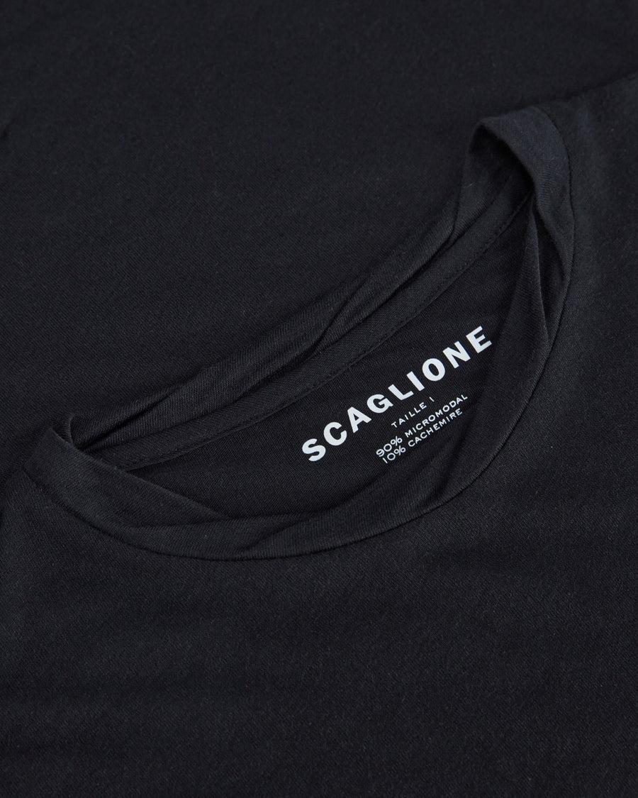 Scaglione ROUNDNECK ULTRALIGHT MICROMODAL NERO Outlet