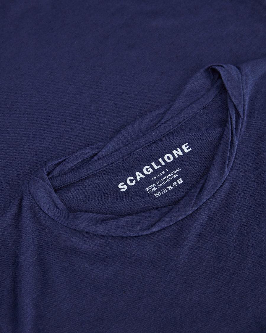 Scaglione ROUNDNECK ULTRALIGHT MICROMODAL BLUE Offerte