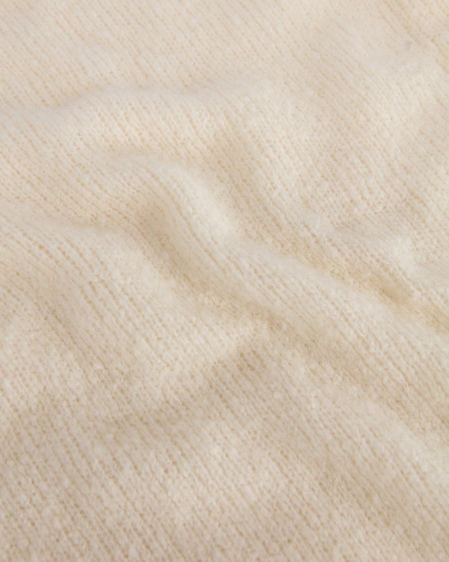 Scaglione ROUND NECK SLIM PUFFED CASHMERE SEAMLESS MILK In Saldo