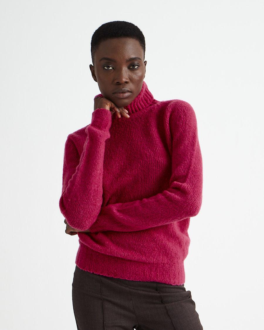 Scaglione TURTLE NECK SEAMLESS PUFFED DAHLIA Qualità