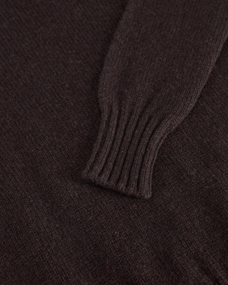 Scaglione ROUND NECK SOFT HYBRID CASHMERE EBANO Pezzi Unici