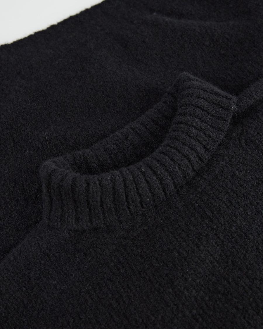 Scaglione TURTLE NECK OVER PUFFED CASHMERE BLACK Soddisfazione Garantita