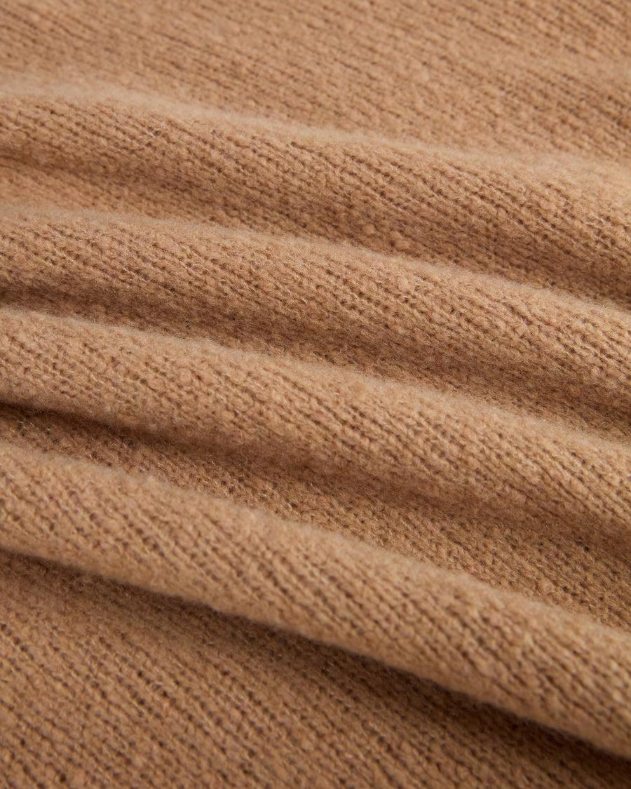 Scaglione TURTLE NECK OVER PUFFED CASHMERE CAMEL Qualità Garantita