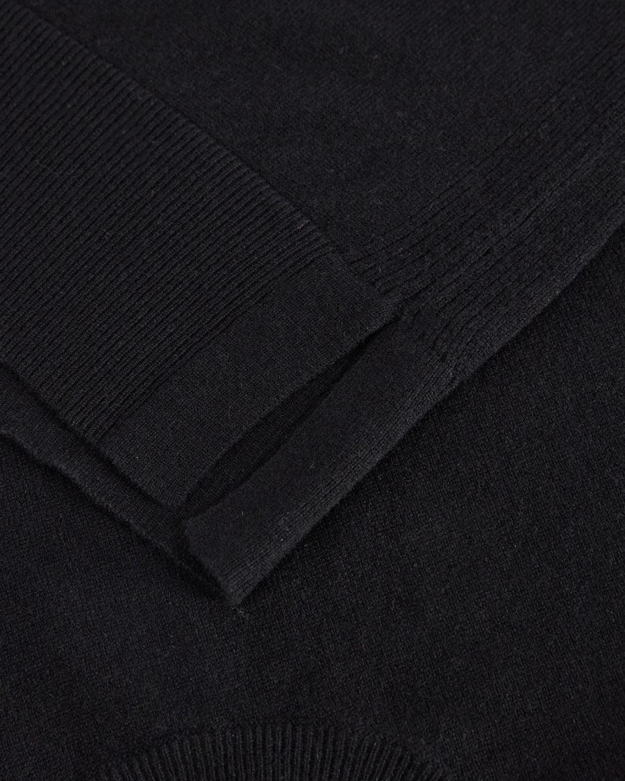 Scaglione ROUND NECK BOXY RIBBED SIDES BLACK Shopping Online
