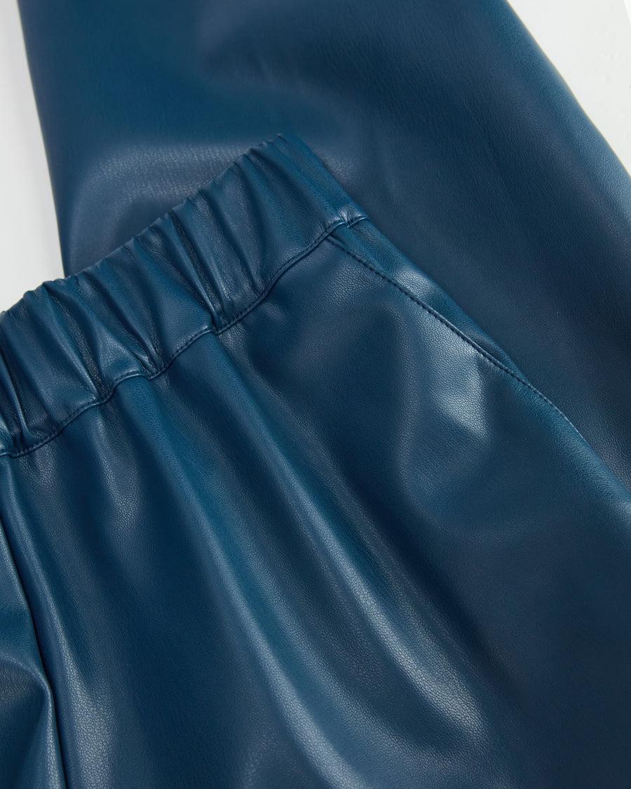 Scaglione PANT DRITTO ECOPELLE BLUETTE Economico