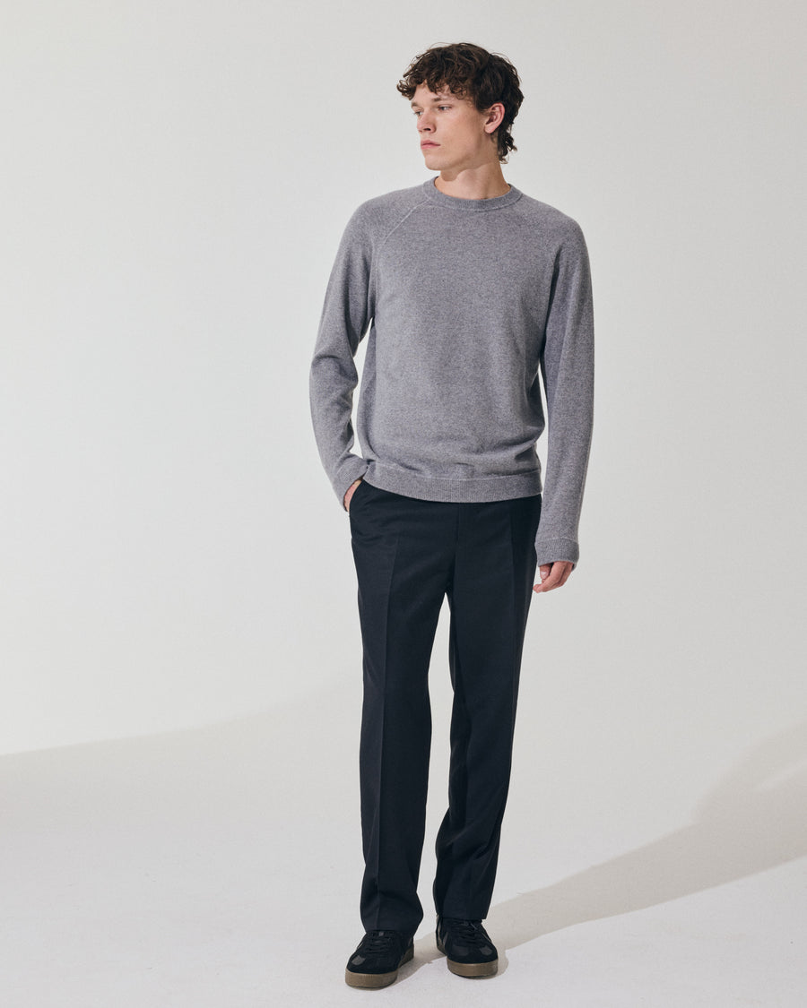 Scaglione ROUND NECK RAGLAN MIX CASH GREY Promozione