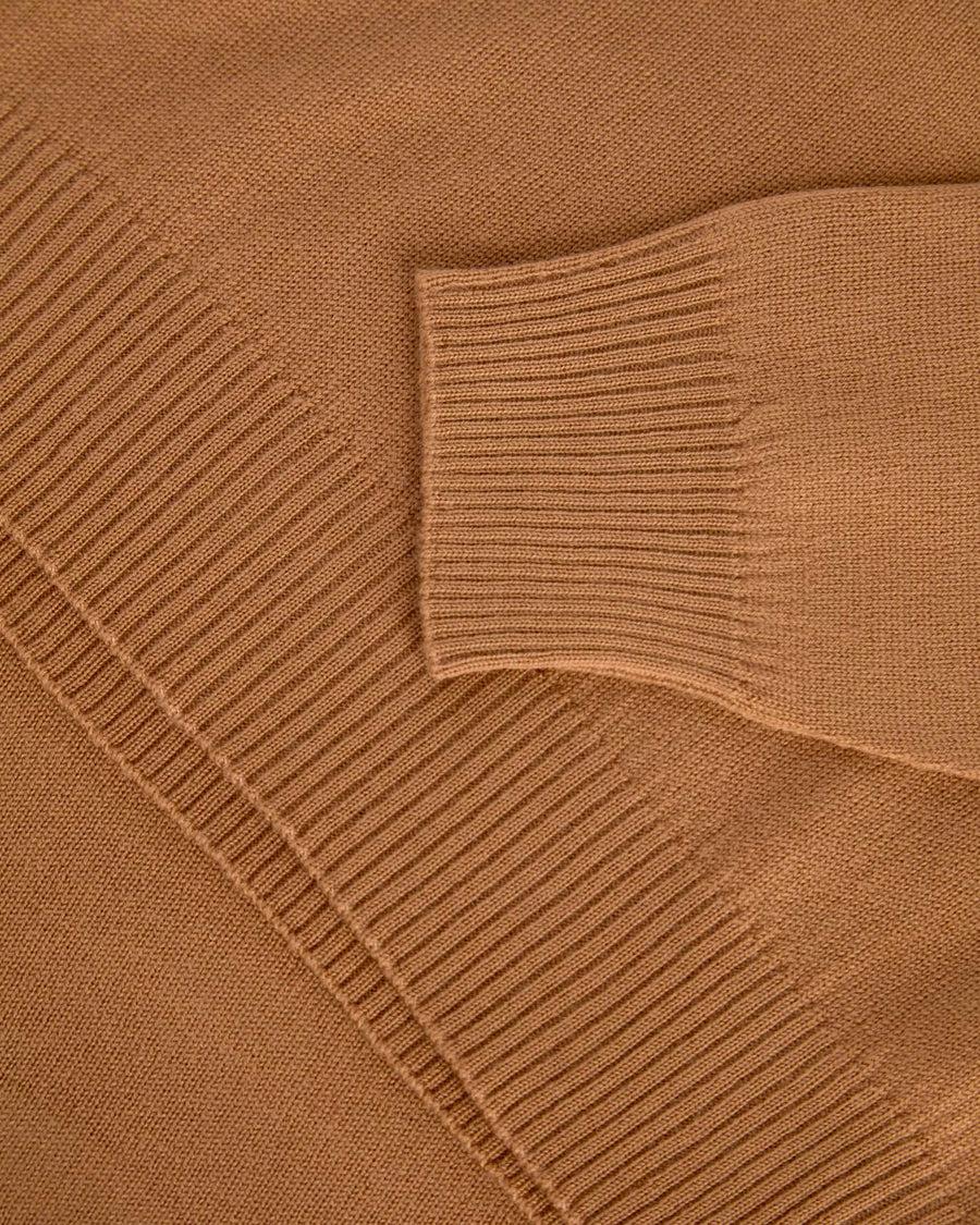 Scaglione ROUND NECK SEAMLESS MERINO CAMEL Soddisfazione Garantita