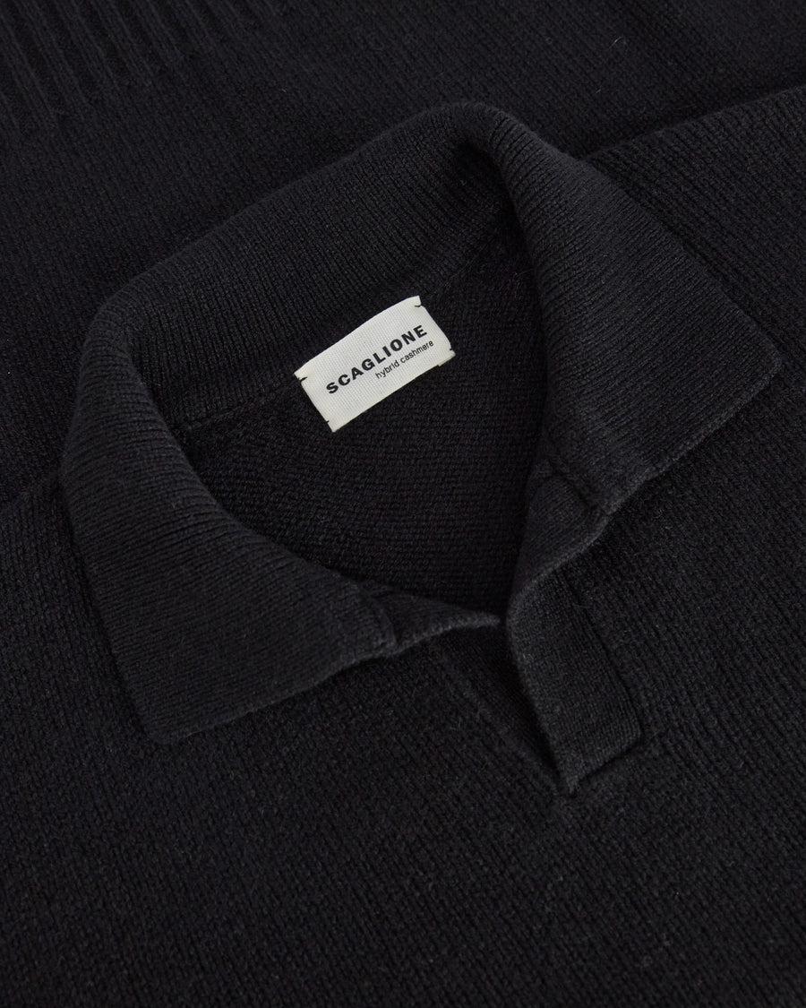 Scaglione OPEN POLO HYBRD CASHMERE BLACK Acquista Ora