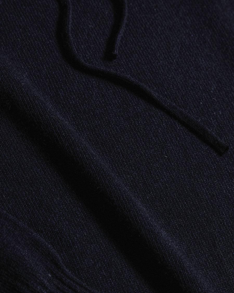 Scaglione HOODIE RAGLAN HYBRD CASHMERE NAVY Saldi Di Fabbrica