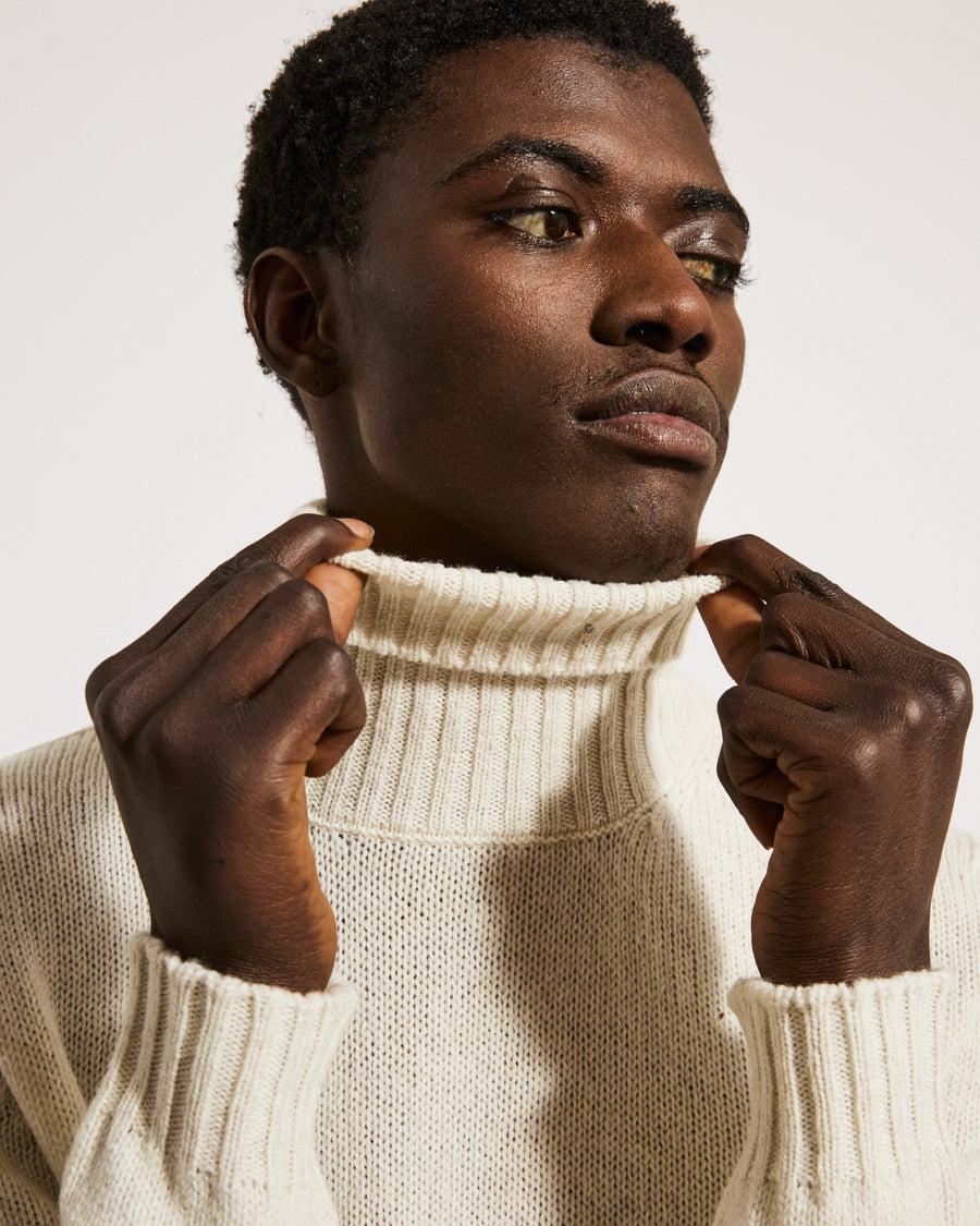 Scaglione TURTLE NECK SEAMLESS SOFTWOOL MILK Italia