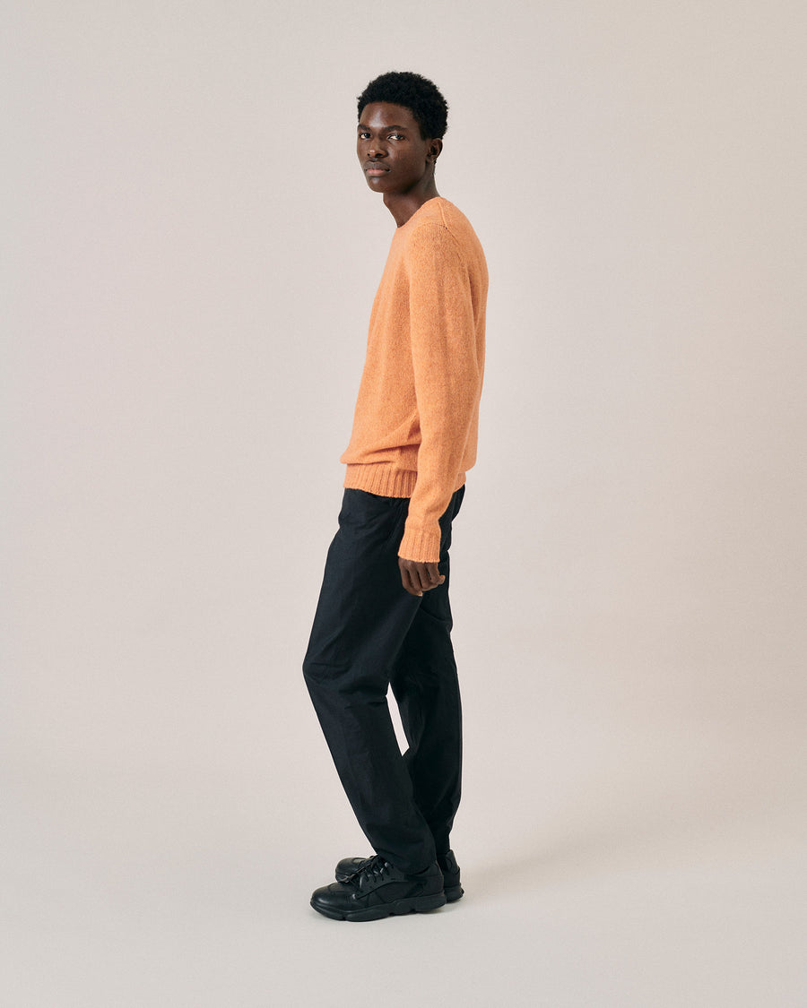 Scaglione ROUND NECK SEAMLESS SOFTWOOL TANGERINE In Linea