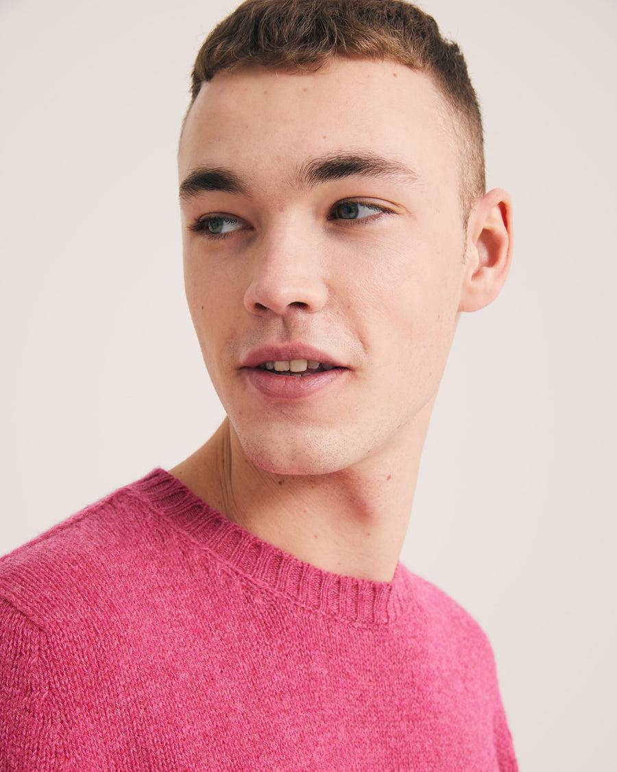 Scaglione ROUND NECK SEAMLESS SOFTWOOL PINK Qualità