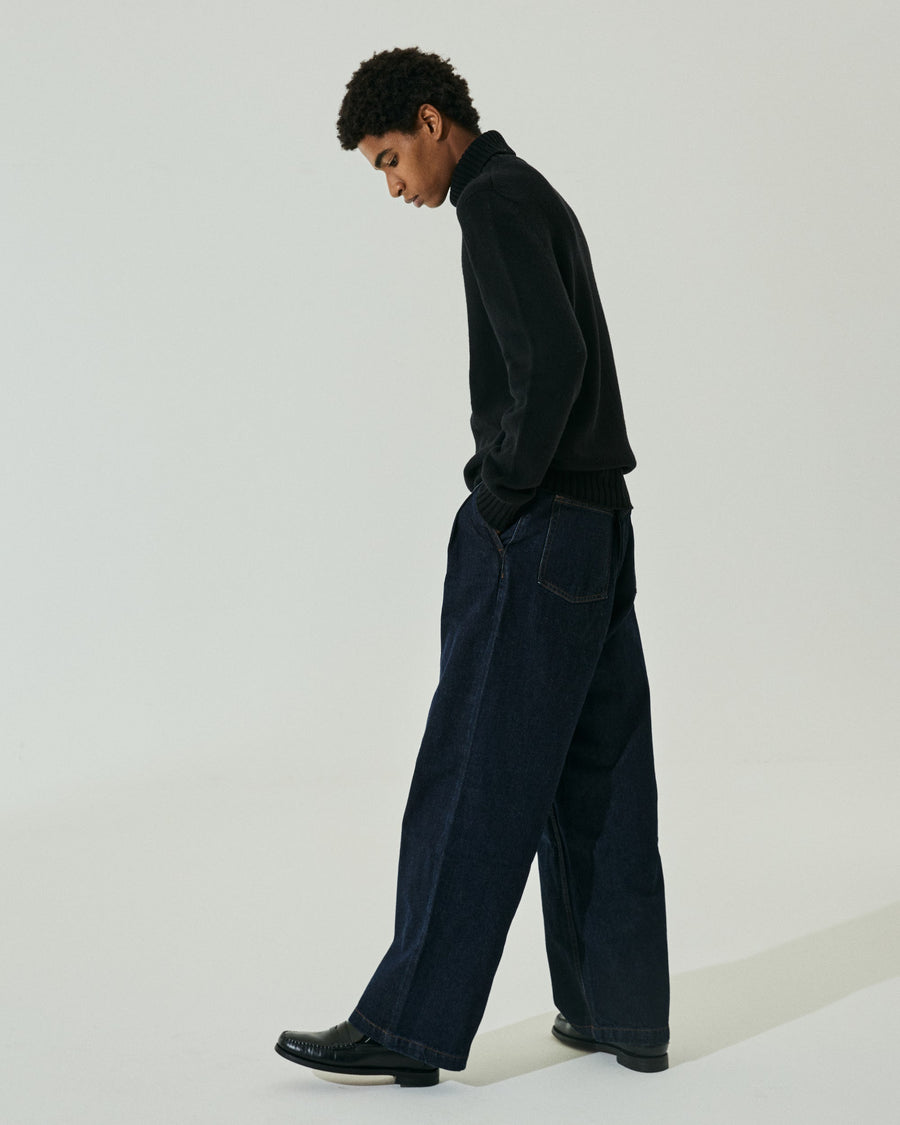 Scaglione TURTLE NECK SOFT HYBRD CASHMERE BLACK Pezzi Unici
