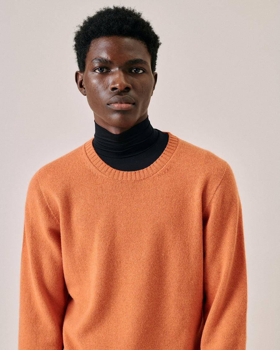 Scaglione ROUND NECK SEAMLESS HYBRD CASHMERE CARROT Outlet