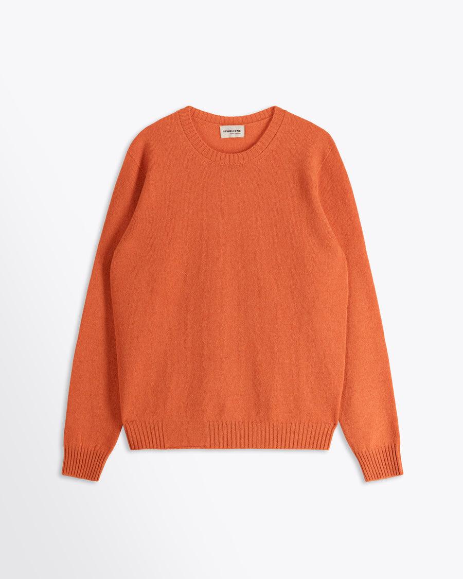 Scaglione ROUND NECK SEAMLESS HYBRD CASHMERE CARROT Outlet