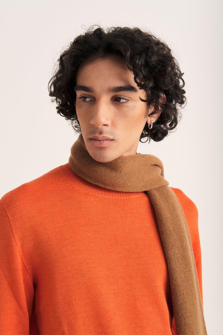 Scaglione ROUND NECK SEAMLESS MERINO CARROT Vendite Flash