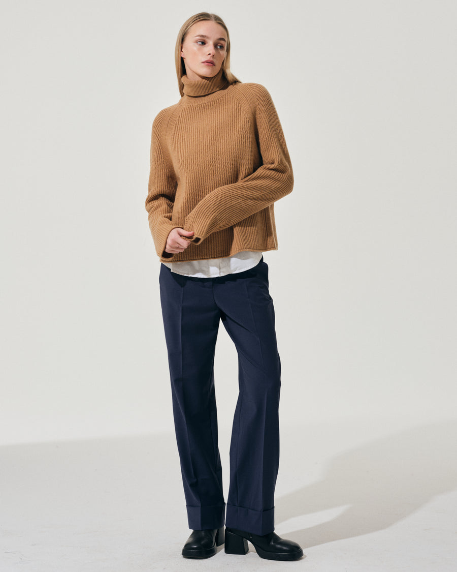 Scaglione ROUND NECK RAGLAN FISHERMAN CARAMEL Nuovo